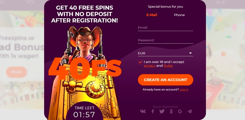 40 Free Spins